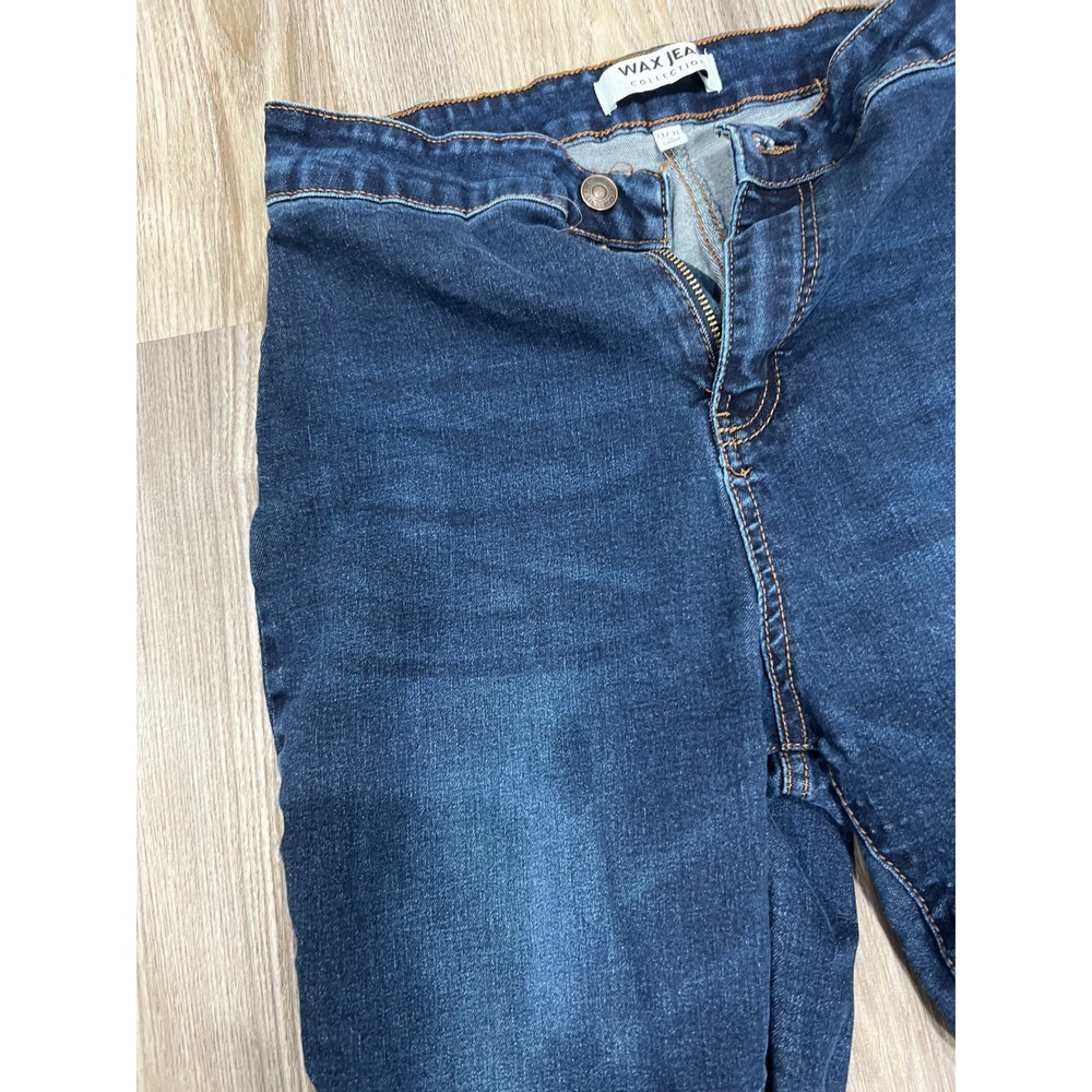 Wax Jean Womens 13/31 Blue High Waisted Flare Bell Bottom Indigo Blue Jeans